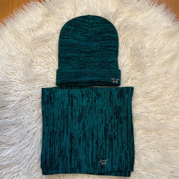 PINK Victoria's Secret Accessories - Victoria Secret PINK beanie hat and scarf